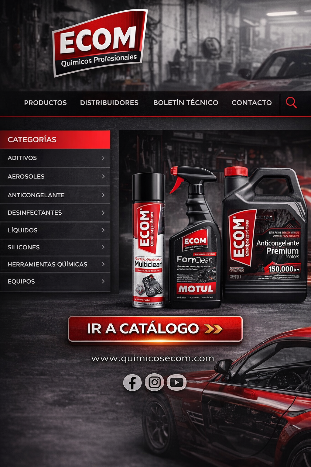 catalogo electronico de lubricantes y quimicos ecom para automoviles